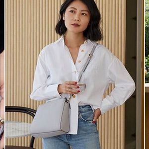 Lo and sons pearl crossbody purse